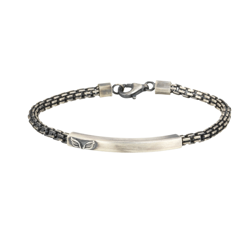 pulsera para hombre de platapulseras hechas a mano para hombrediseño