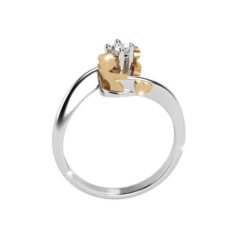 Anillo Le Bebé, niño con 1 diamante