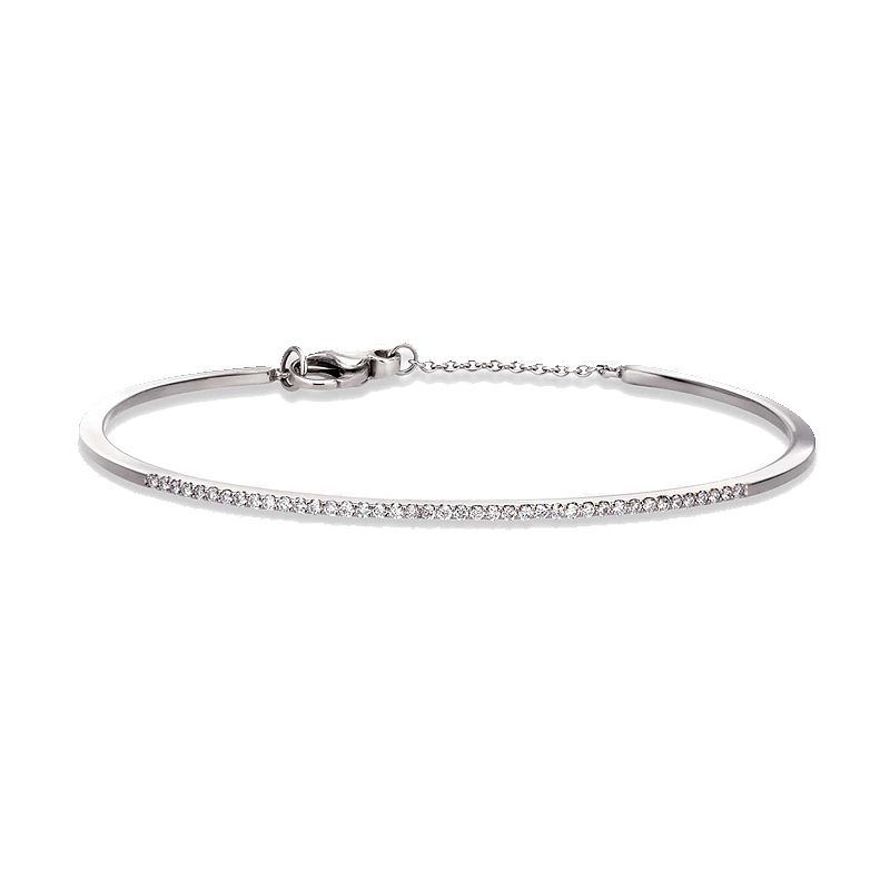 Pulsera de oro blanco y diamantes