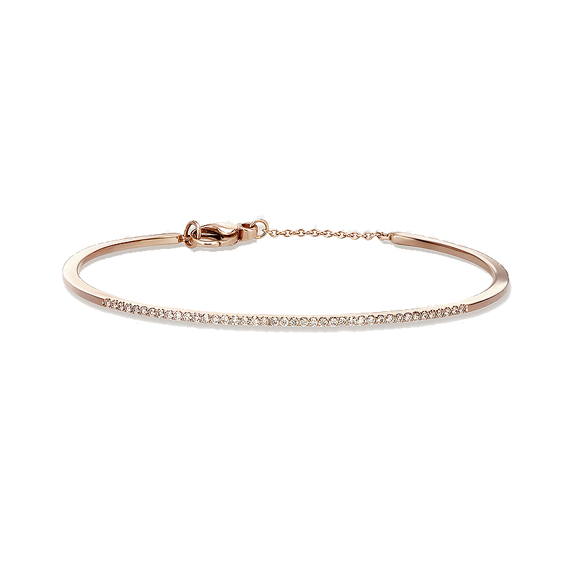 Pulsera Gold and Roses, de oro rosa