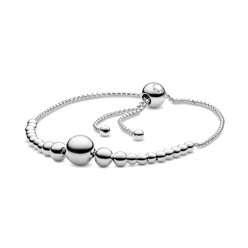 Pulsera Pandora, bolitas de plata
